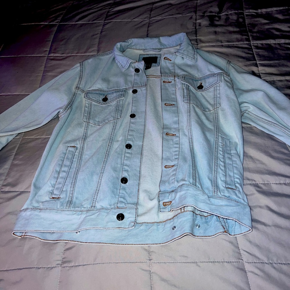 Mens Forever 21 Light-wash Jean Jacket Size Medium